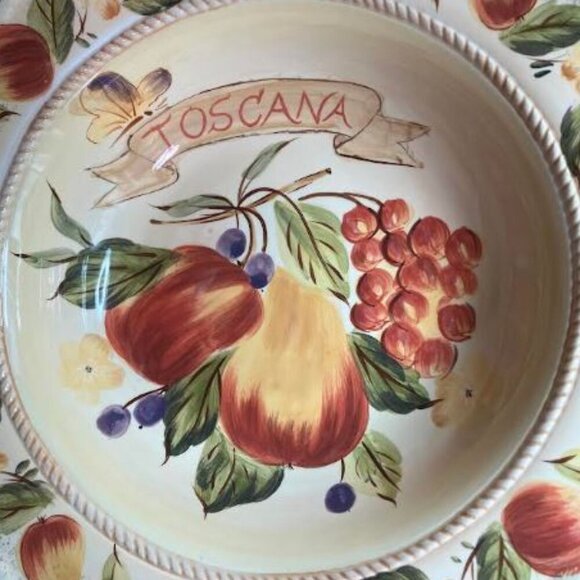 Certified International La Toscana Serving Bowl by Pamela Gladding EUC - Picture 2 of 6
